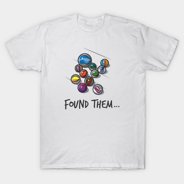 Lost Marbles T-Shirt by Phil Tessier